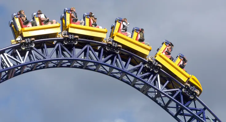 Berg-och dalbana på Liseberg.