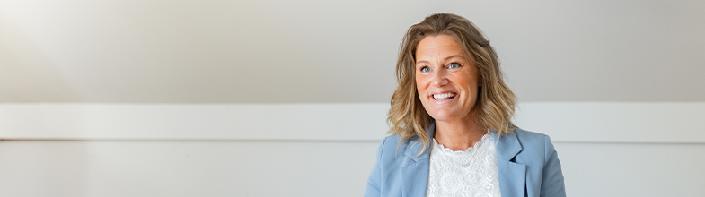Porträtt på Jennica, administrativ chef inom utbildning