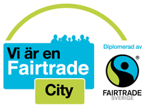 Logotyp som visar att kommunen är en Fair Trade City.