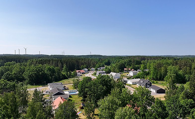 Flygfoto över Carlslund