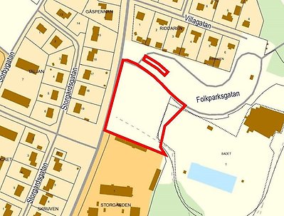 Flygbild över Vallsberg, Väderstad.